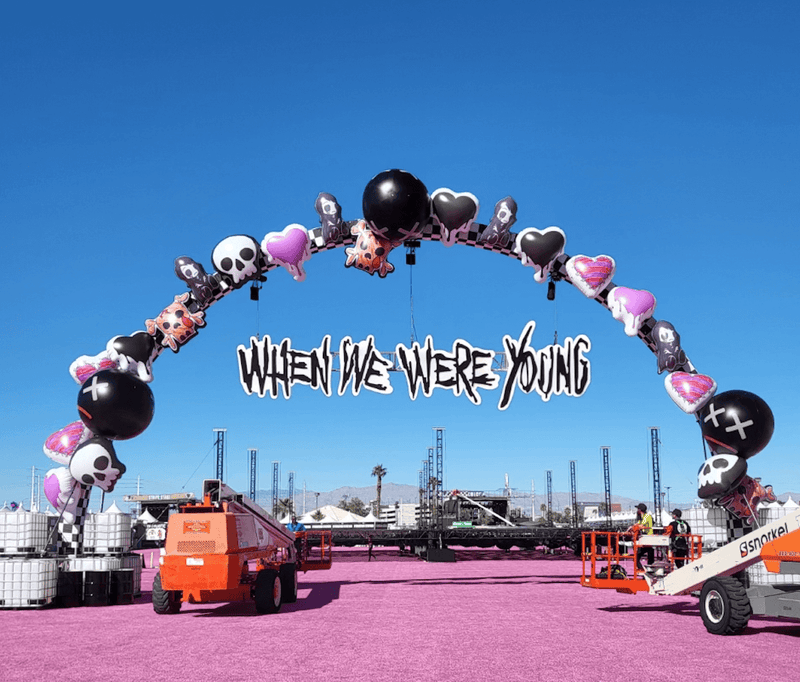when we were young inflatable arch