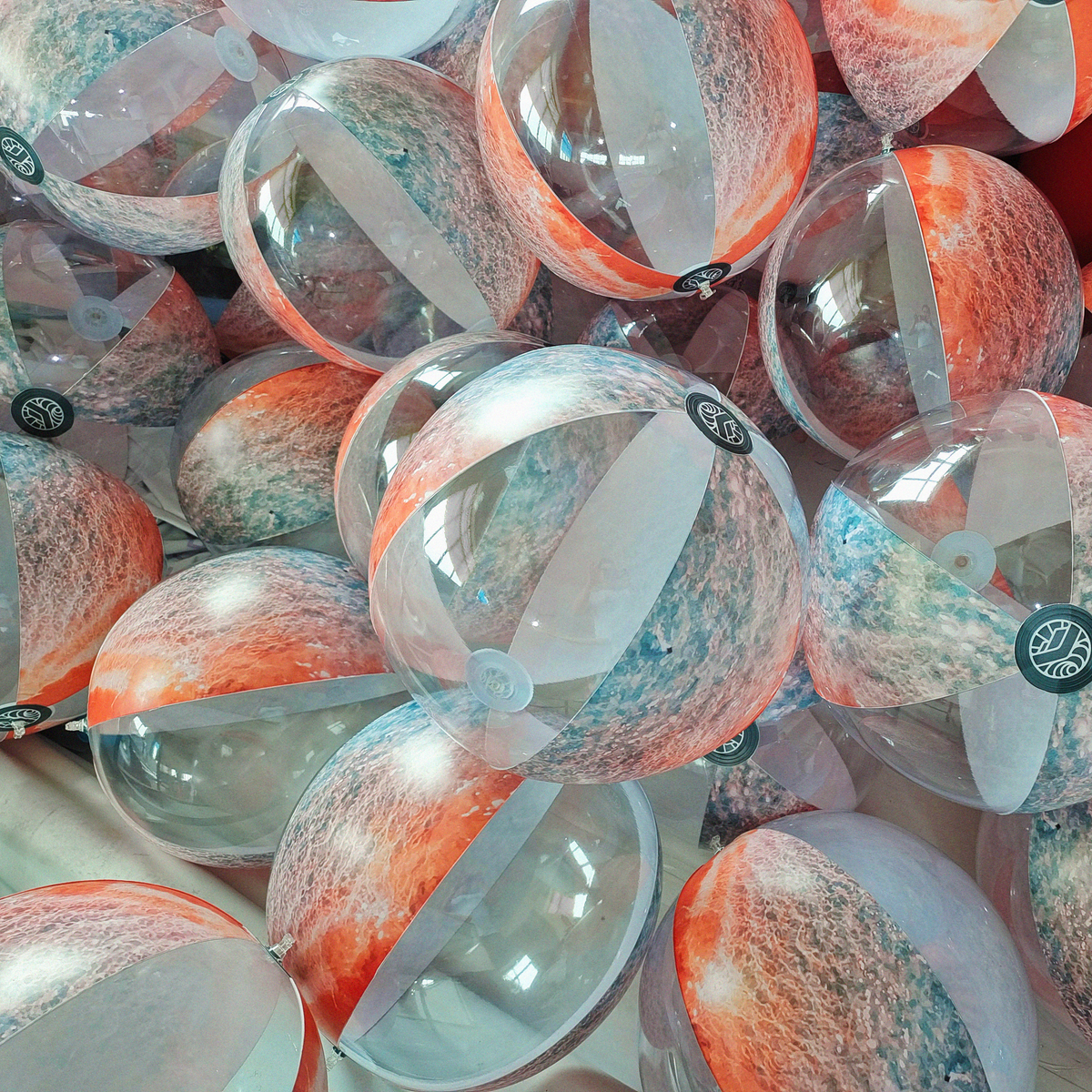 colorful beach ball inflatables