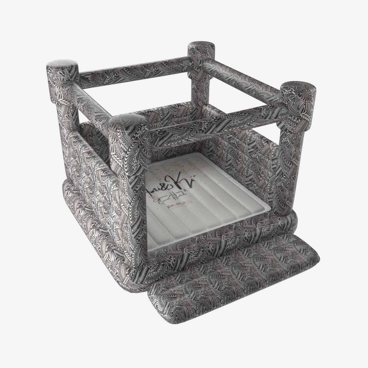 grey bounce house custoom inflatable