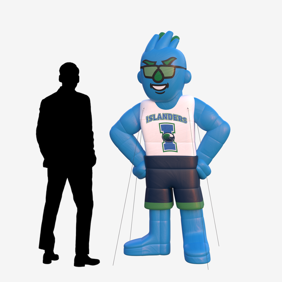 islanders humanoid character giant inflatable