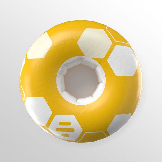 yellow cup holder inflatable