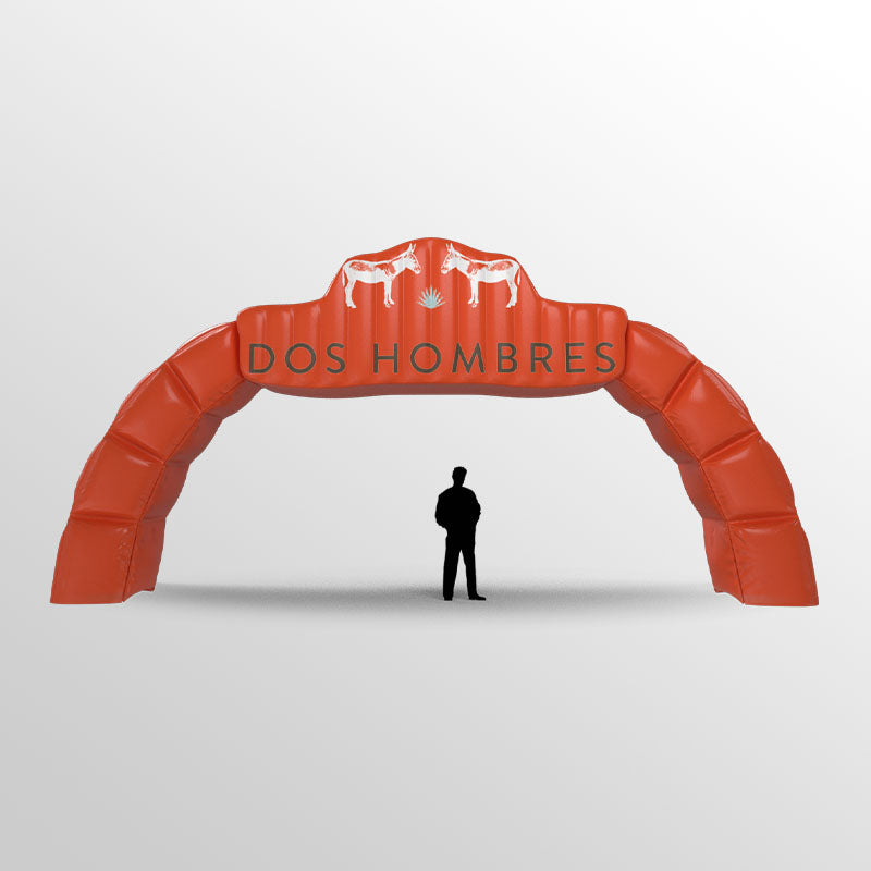 dos hombres custom inflatable arch