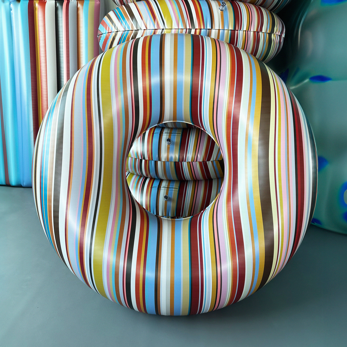 colorful pool float ring tubes