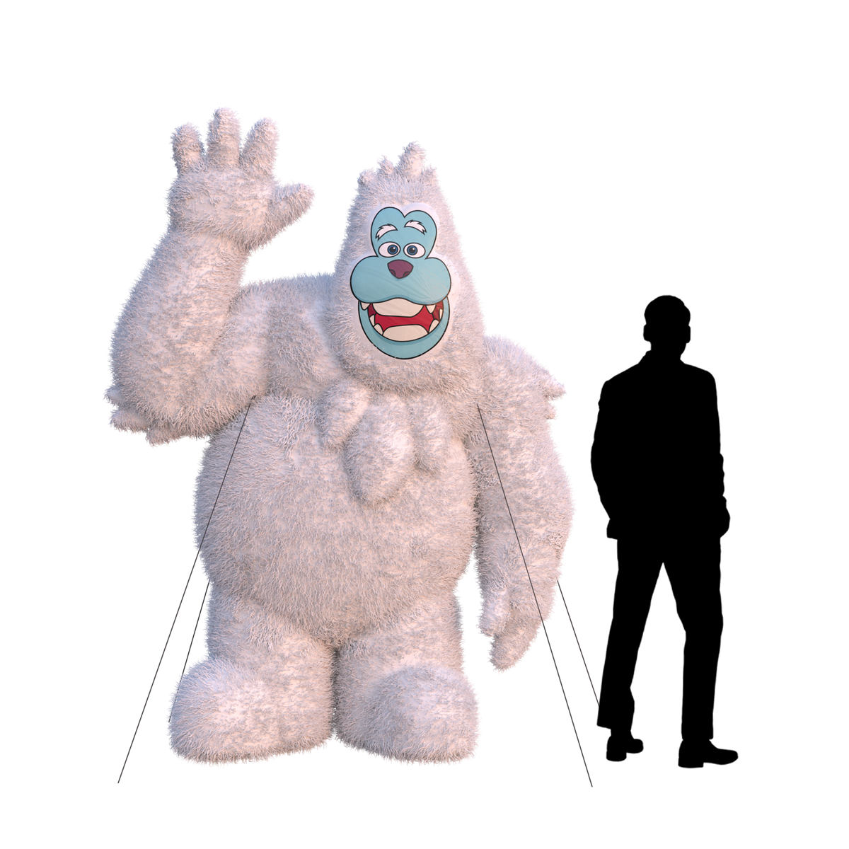 giant bumble furry inflatable