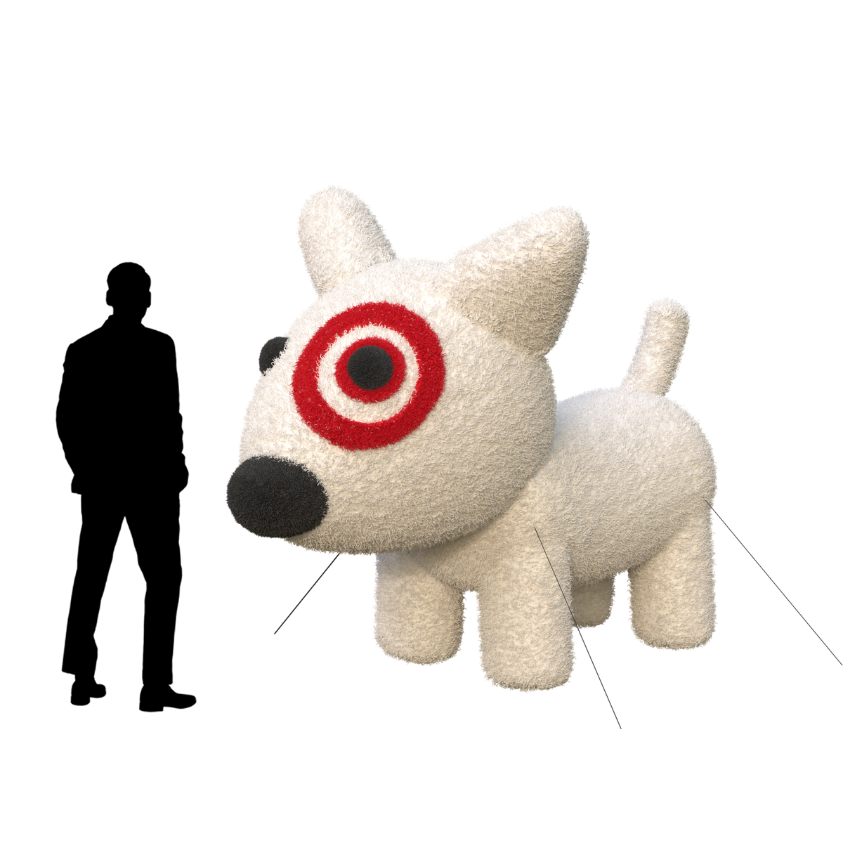 bulseye dog inflatable
