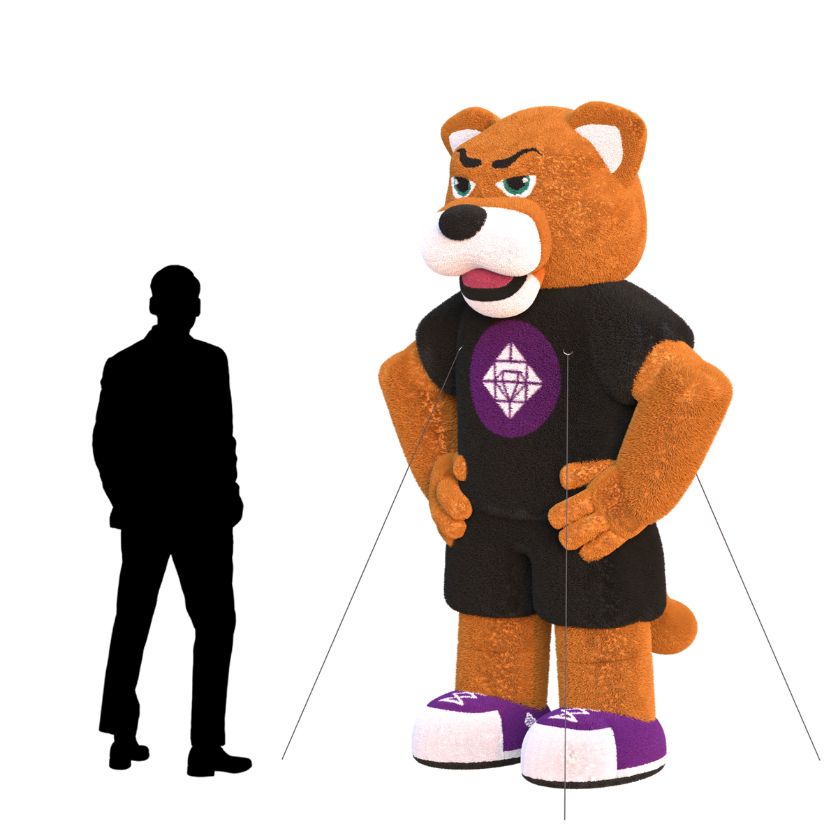 furry bear innflatable