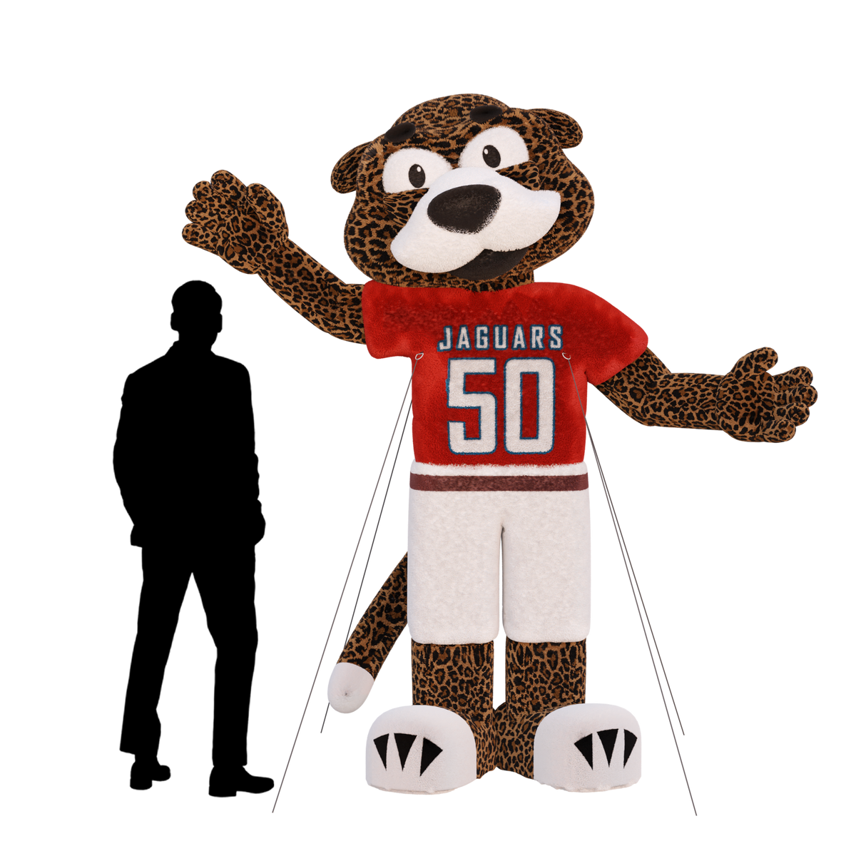 jaguars furry inflatable