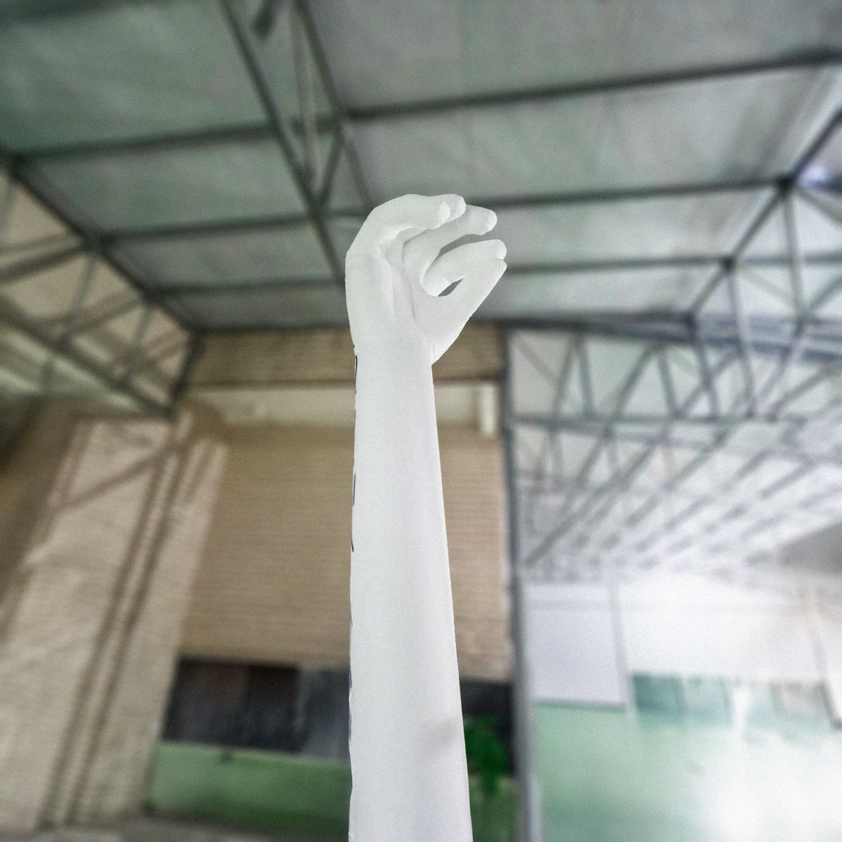 inflatable tube man hand