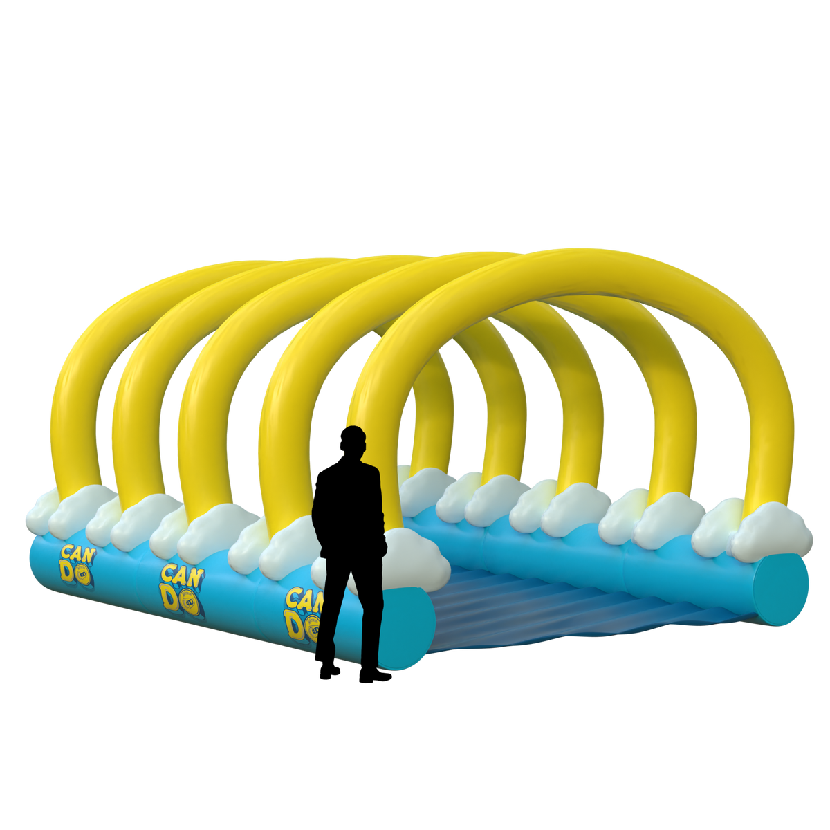 can do custom inflatable slip and slide