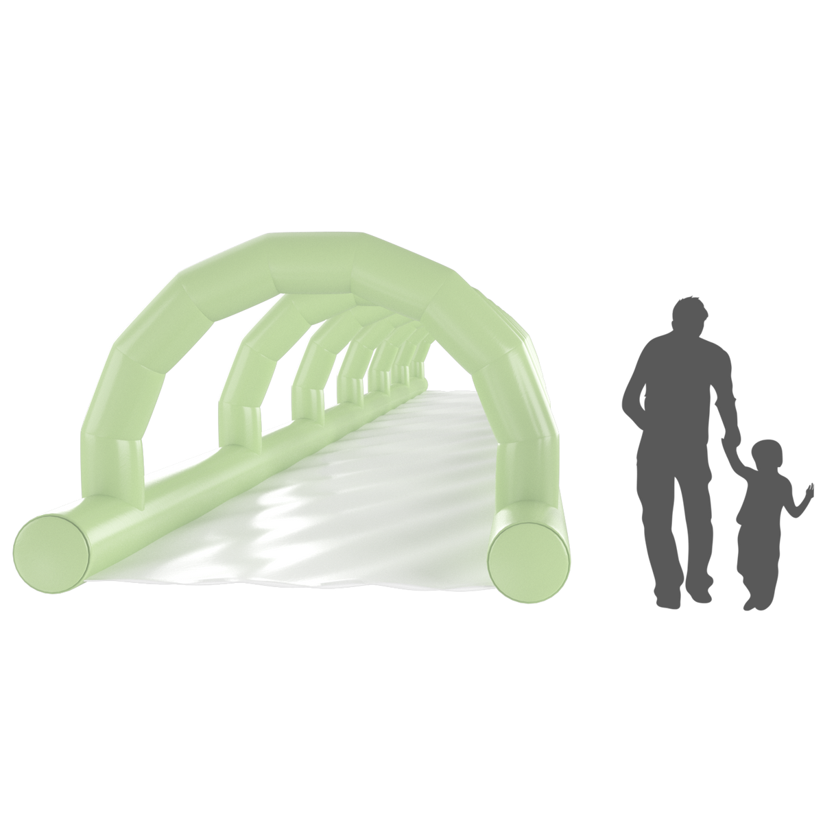 green slip n slide inflatable