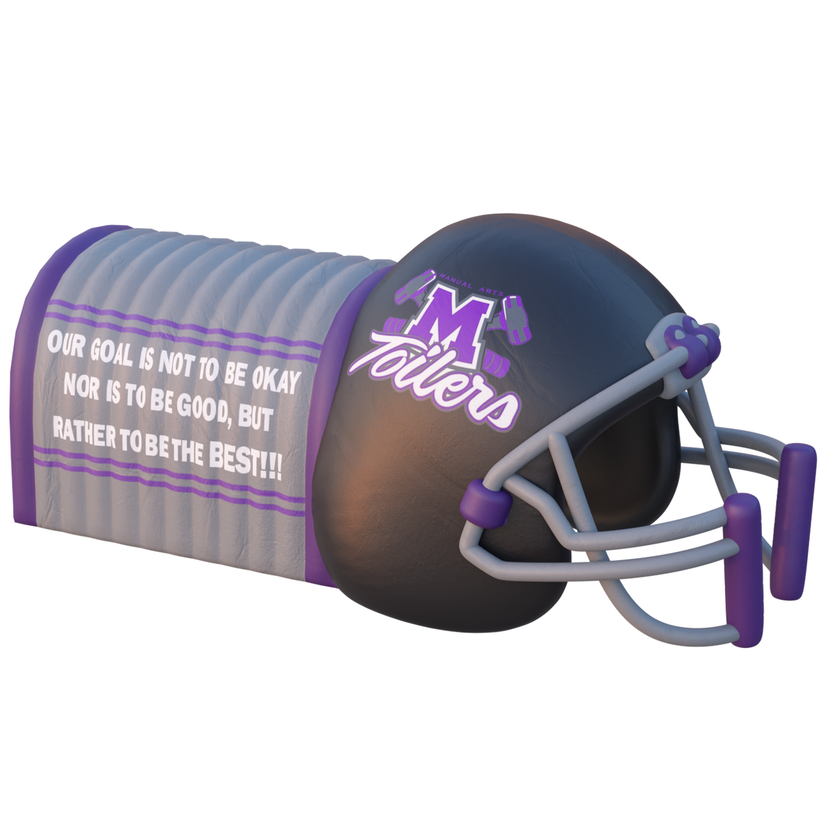 toilers helmet tunnel custom inflatable 