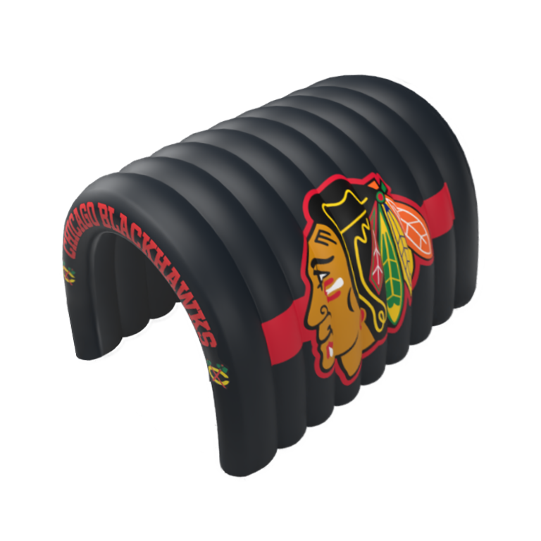 black regular inflatable tunnel 