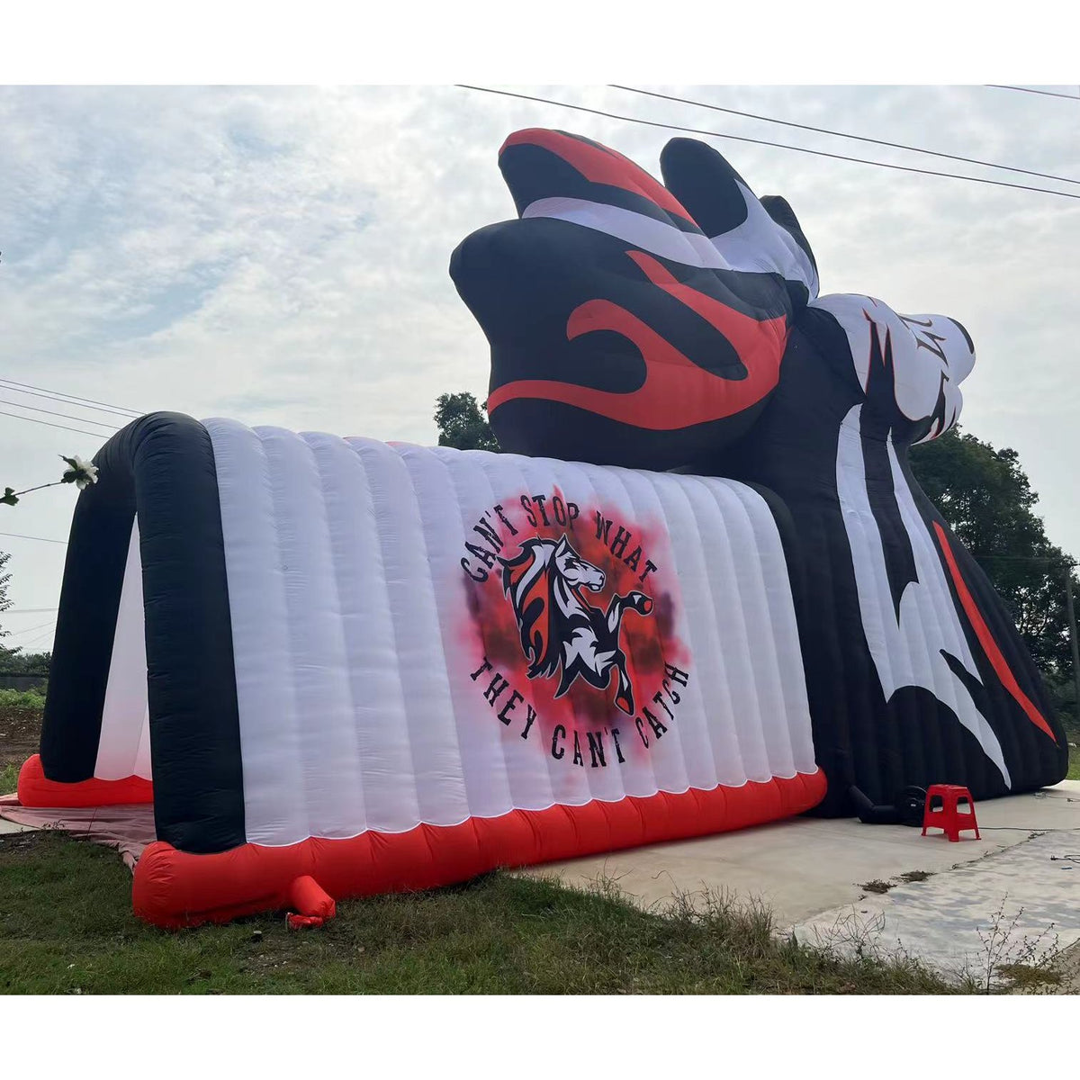 horse inflatable custom tunnel